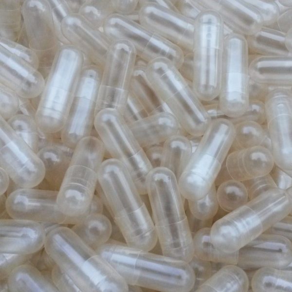 Empty Vegan Capsules Size 0 Clear - 5,000