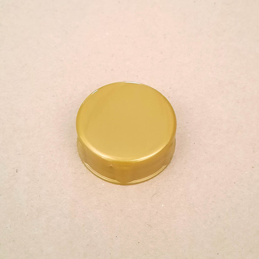 38mm Cap | Gold | Fitted Pressure Seal |
